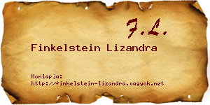 Finkelstein Lizandra névjegykártya